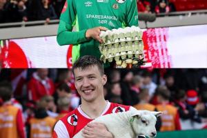 KOK体育-能开农贸市场了挪威球员单场最佳奖品1只小羊，上次是4盒鸡蛋